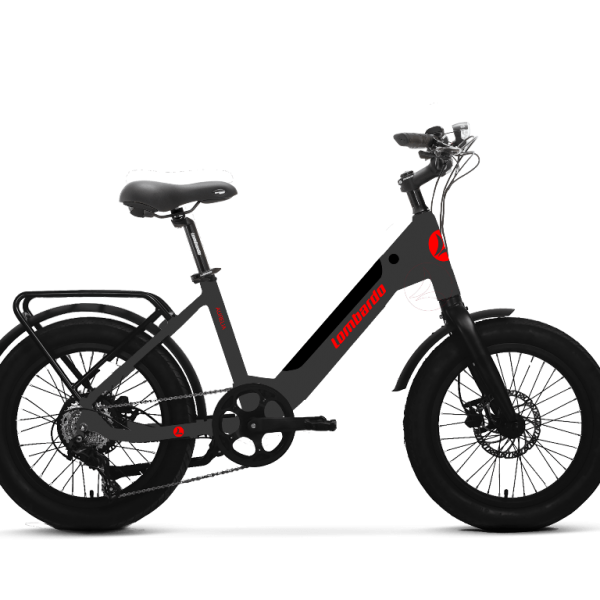 Lombardo Aurelia Compact EBike Titanium Matt Ποδήλατο Ηλεκτρικό 20 Fat