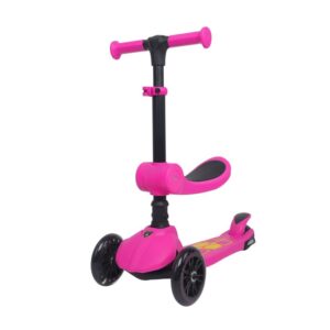 ΠΑΤΙΝΙ ΠΑΙΔΙΚΟ ΤΡΙΤΡΟΧΟ Lamborghini Licensed Kid Scooter 2 ΣΕ 1  Ροζ
