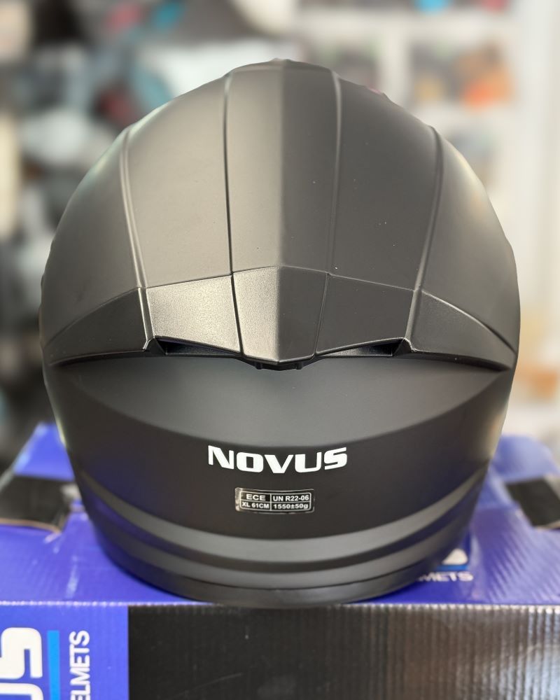 Κράνος Scooter NOVUS NV 424 Jet Open Face με Διπλή Ζελατίνα με Γυαλί Ηλίου Black Mat - Image 2