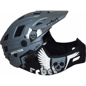 Κράνος Full Face MOON Rebel Black Matt Grey